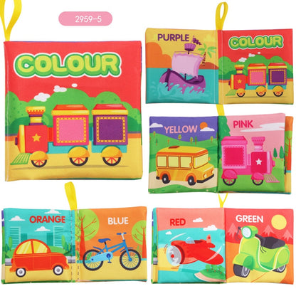 Montessori  0-12Monthes Baby Books toys Educational Newborn Infant Early Learning Cloth Book Develop Cognize Reading Puzzle Toys