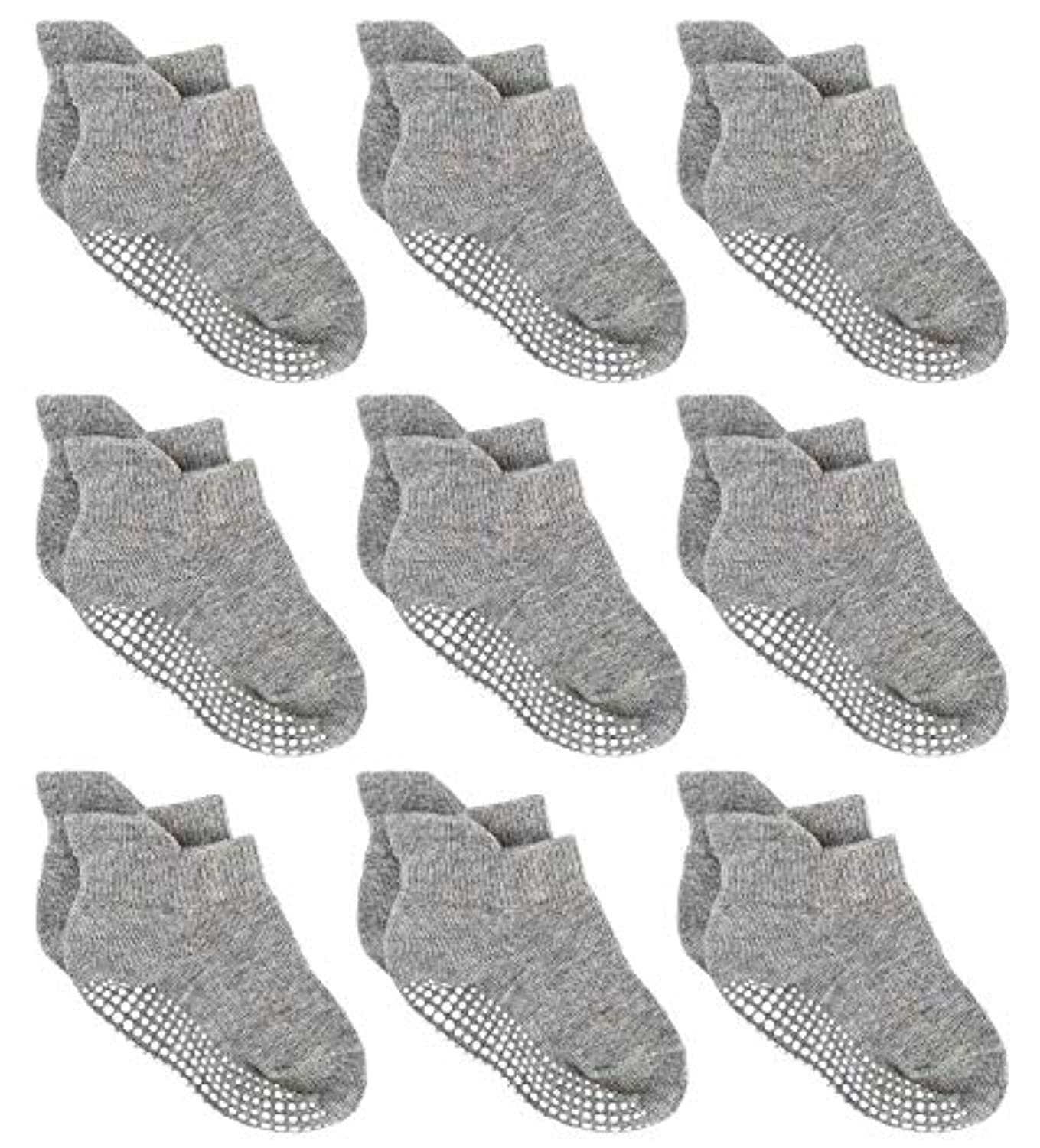 Boys 6 Pack Non Slip Baby Socks for 0-24M Newborn Bebe Girls Grips Anti Skid Ankle First Walker Infant Kids Cotton Sock 2021