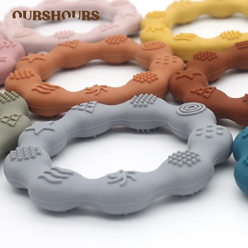 Baby Silicone Teethers Food Grade Newborn Pacifier Relief Design Teether BPA Free Infant Tactile Training Toys Bebe Teething Toy